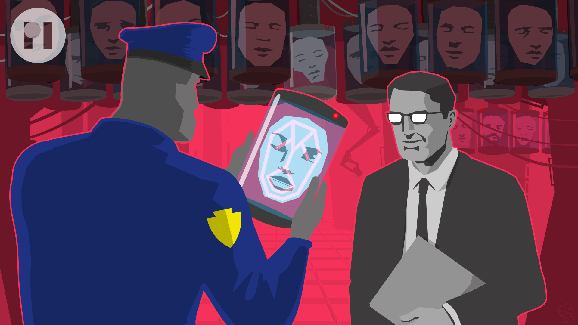 FACIAL RECOGNITION ILLUSTRATION FOR PRIVACY INTERNATIONAL