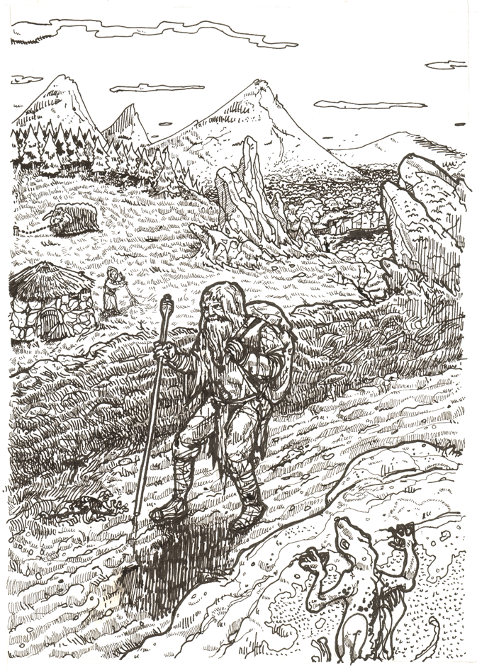 high fantasy rotring drawing