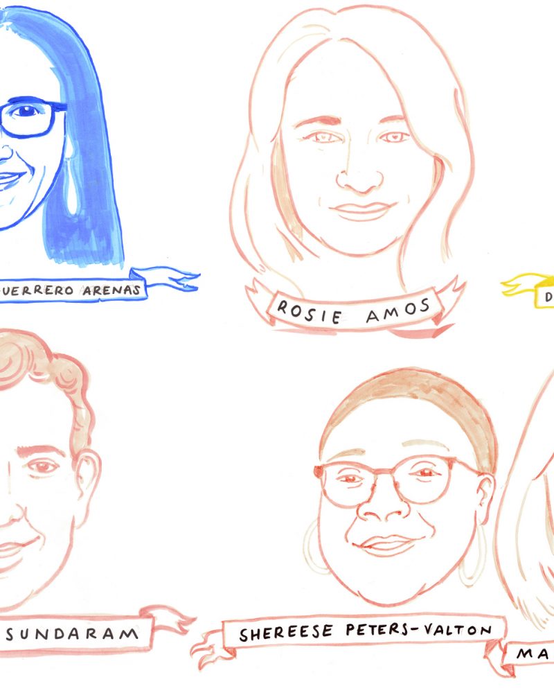 Portraits of speakers at the University of Cambridge's Seminar on the Legacy of Slavery in Museum Collections